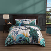 Bebejan Peacock Jardin 5 Piece Reversible Comforter Set